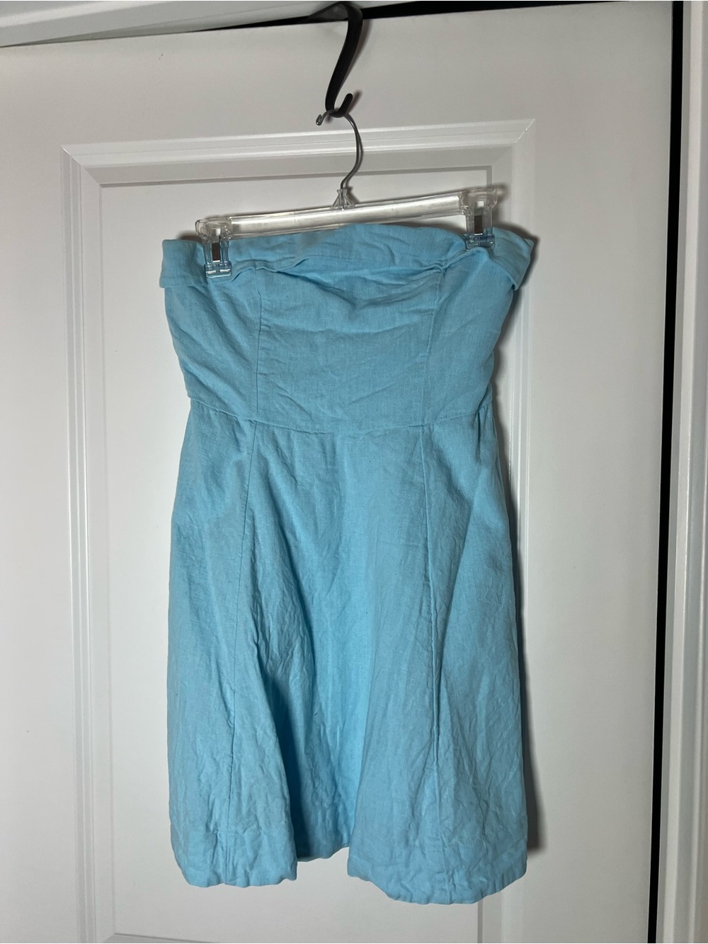 Abercrombie & Fitch Blue Linen Dress